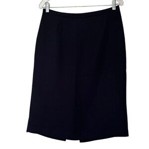 Emma James by Liz Claiborne Long Pencil Skirt Navy Size 10 EUC